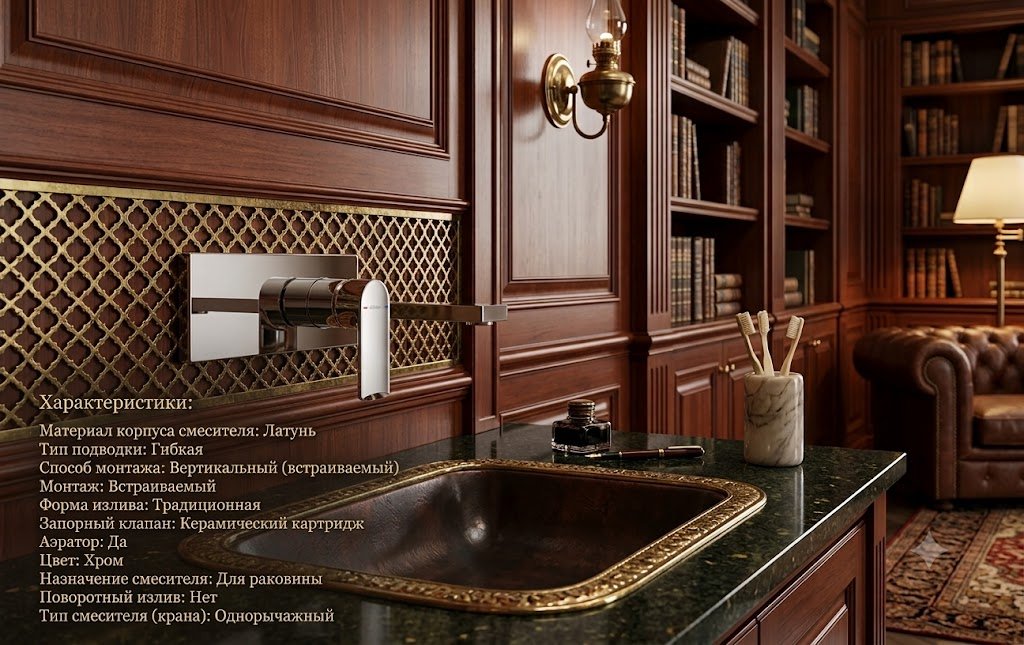 Смеситель BRAVAT P8369402CP-ENG, латунь, цвет хром купить,80080