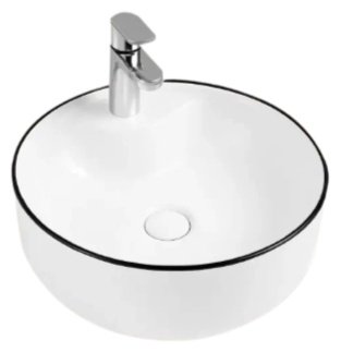 Раковина AZU5042BL накладная круглая 43.5х43.5 см, фарфор купить,58400