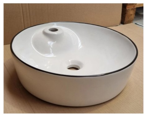 Раковина AZU5042BL накладная круглая 43.5х43.5 см, фарфор купить,58400