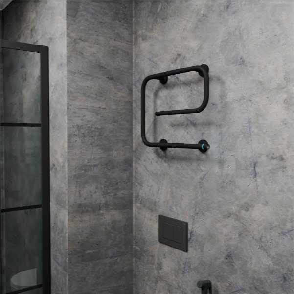 Полотенцесушитель электрический BAU E Black, нестандартный 53x41 см купить,NaN