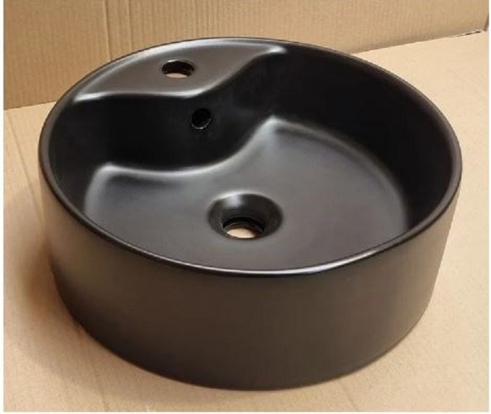 Раковина AZU99603B накладная круглая 41х41 см, фарфор купить,50000