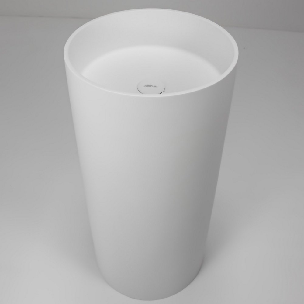 Раковина Abber Stein AS2516-H напольная круглая 40, фаянс купить,637400