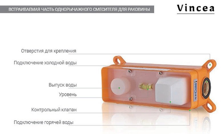 Смеситель Vincea Desire VBFW-1D1BG, латунь, цвет брашированное золото купить,108900