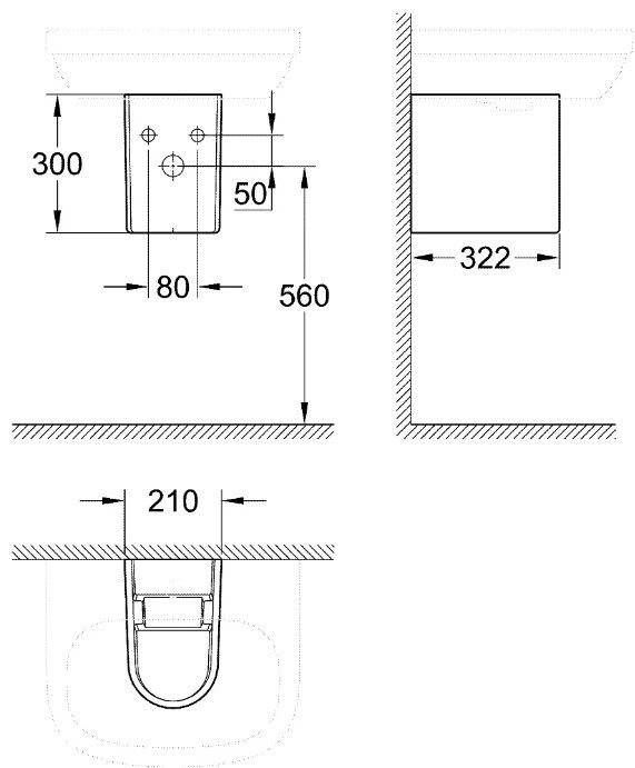 Пьедестал Grohe Euro Ceramic 39201000 30x21x30 см овальная