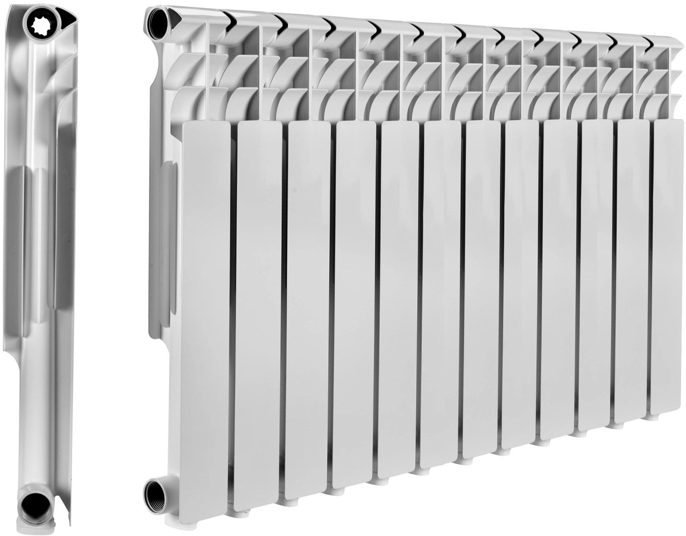 Радиатор МеталлСервис секционный THERMA Q1 500/80 биметаллический, кол-во секций: 12 купить,43200