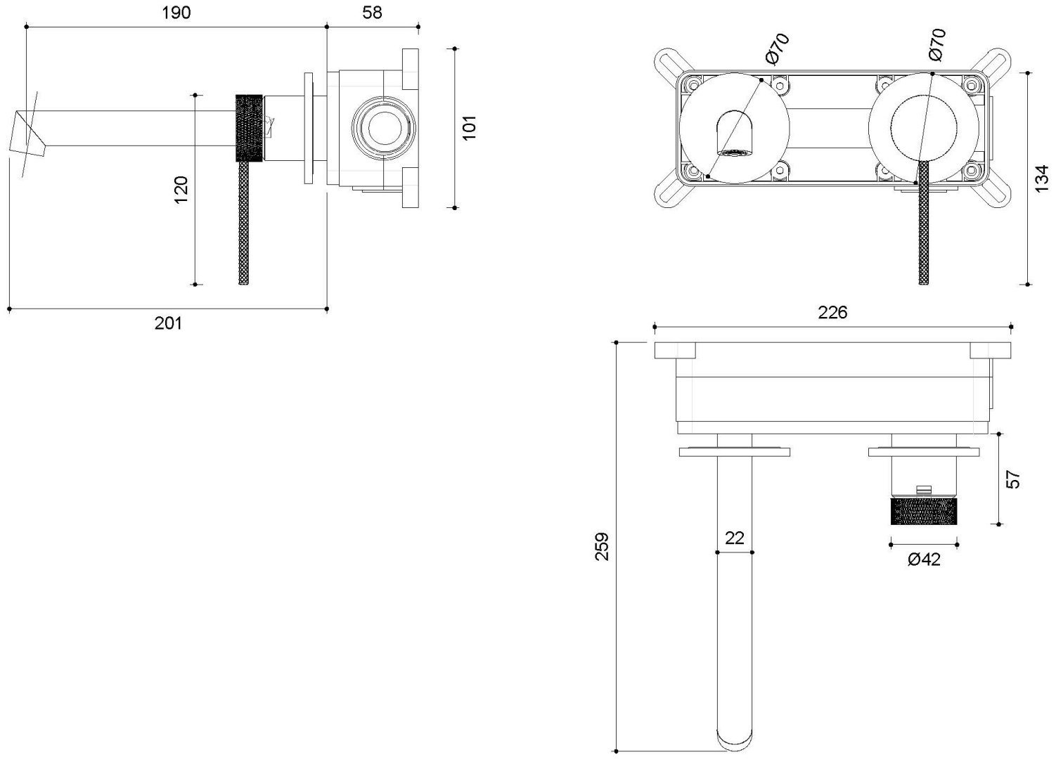 Смеситель Vincea Rim VBFW-2RM1BG , латунь, цвет брашированное золото купить,129400
