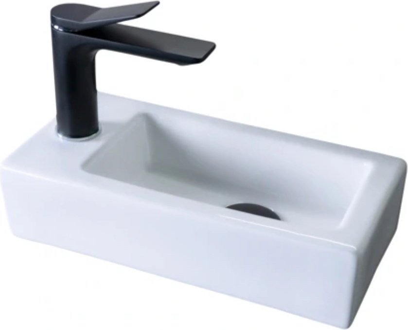 Раковина GID-ceramic N9272R подвесная прямоугольная 36х18 см, керамика купить,NaN