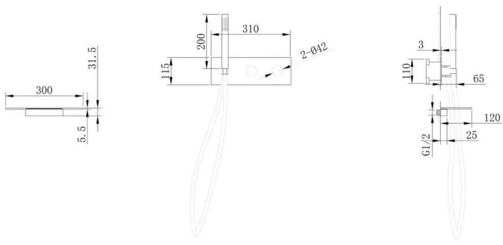 Смеситель для ванны Abber AF8731SP, латунь, цвет хром купить,620400