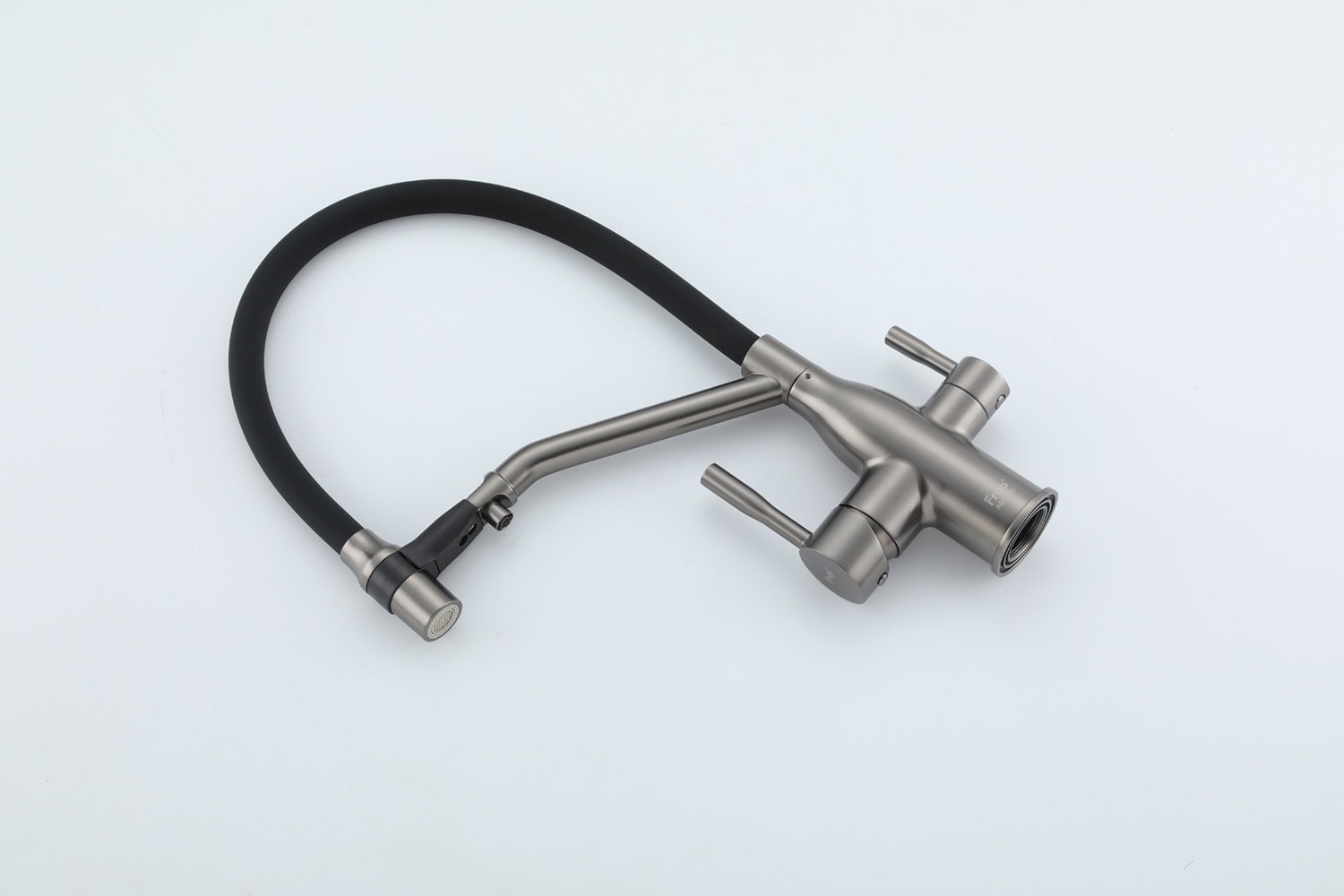 Смеситель с гибким изливом Frap F4397-9, латунь, цвет графит купить,64400