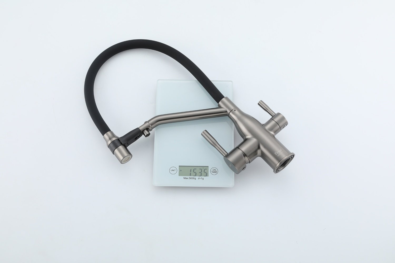 Смеситель с гибким изливом Frap F4397-9, латунь, цвет графит купить,64400