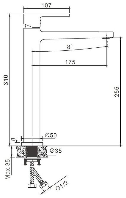 Смеситель Belz B11658-5 , латунь, цвет брашированное золото купить,73900