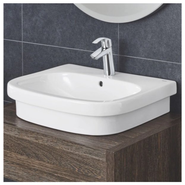 Раковина Grohe Euro Ceramic 39337000 накладная прямоугольная 59.6х48.3 см, керамика купить,116500