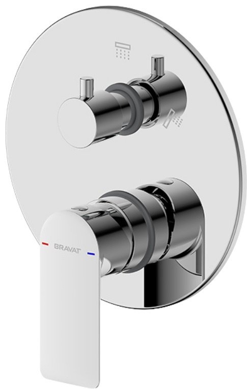 Смеситель BRAVAT PB8369402CP-3-ENG, латунь, цвет хром купить,NaN