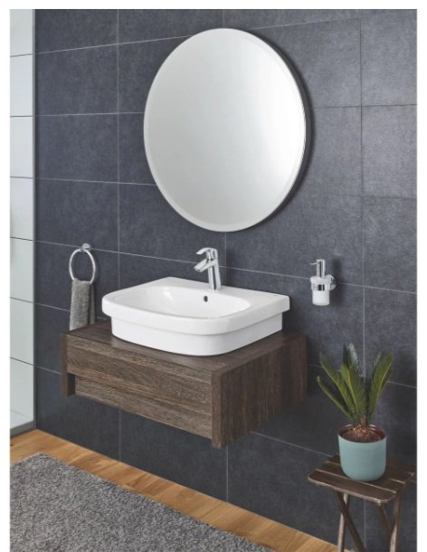 Раковина Grohe Euro Ceramic 39337000 накладная прямоугольная 59.6х48.3 см, керамика купить,116500