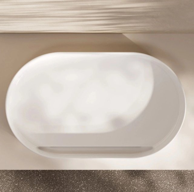 Раковина Hansgrohe 60325780 накладная овальная 65х40 см, керамика купить,630100