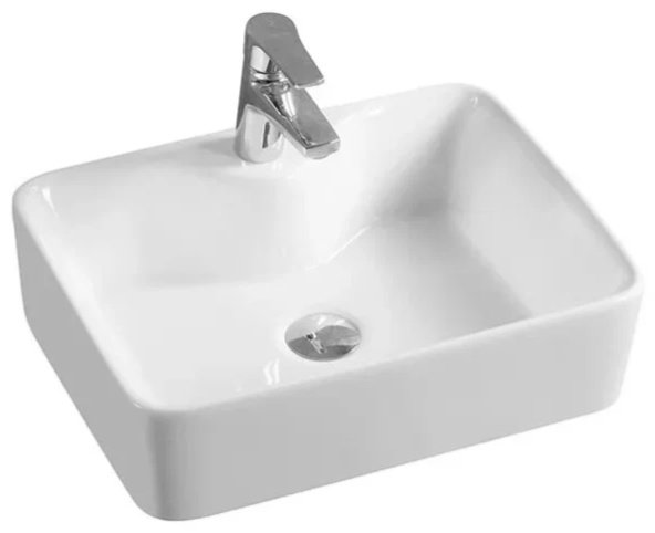Раковина My Collor 5038 накладная прямоугольная 48х37 см, фарфор купить,50600