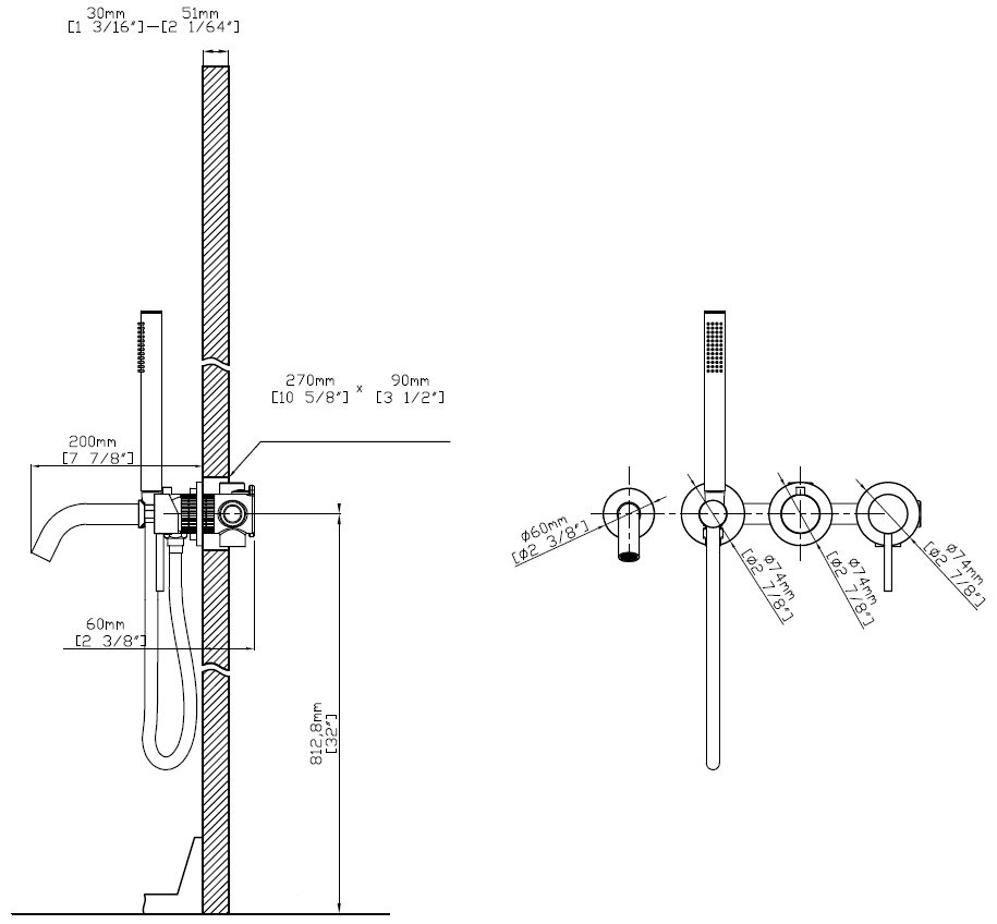 Смеситель Vincea VBTW-4G1GM, латунь, цвет стальной купить,NaN
