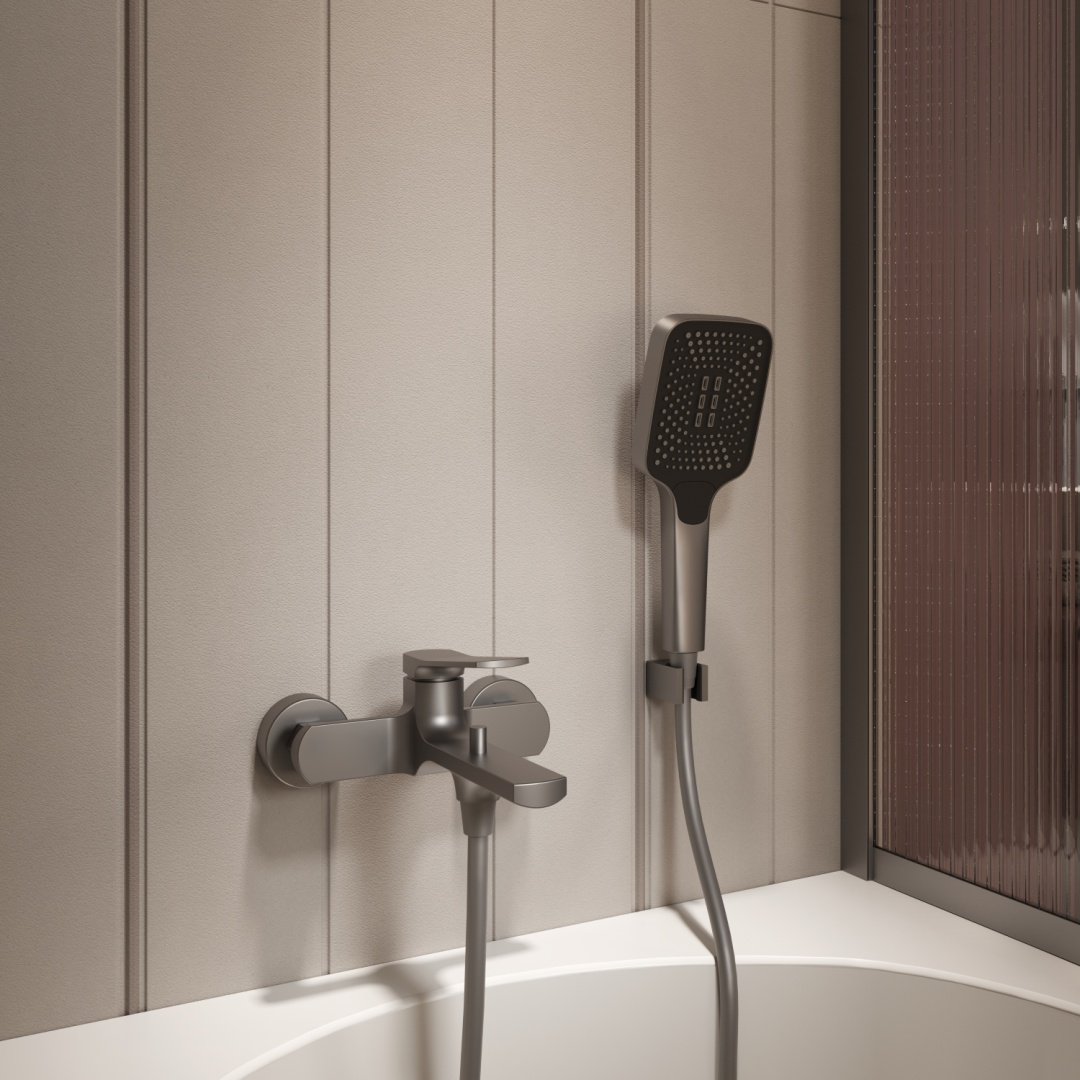 Смеситель Vincea VTFW-4SA2GM, латунь, цвет стальной купить,226400