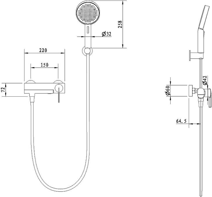 Смеситель Vincea VTFW-5TG2CH, латунь, цвет хром купить,215100