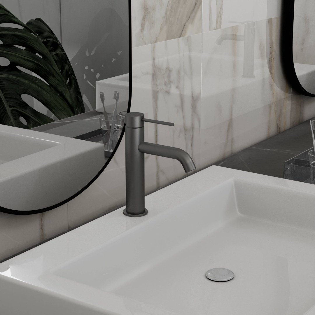 Смеситель Vincea City VBF-2C1GM, латунь, цвет стальной купить,59700