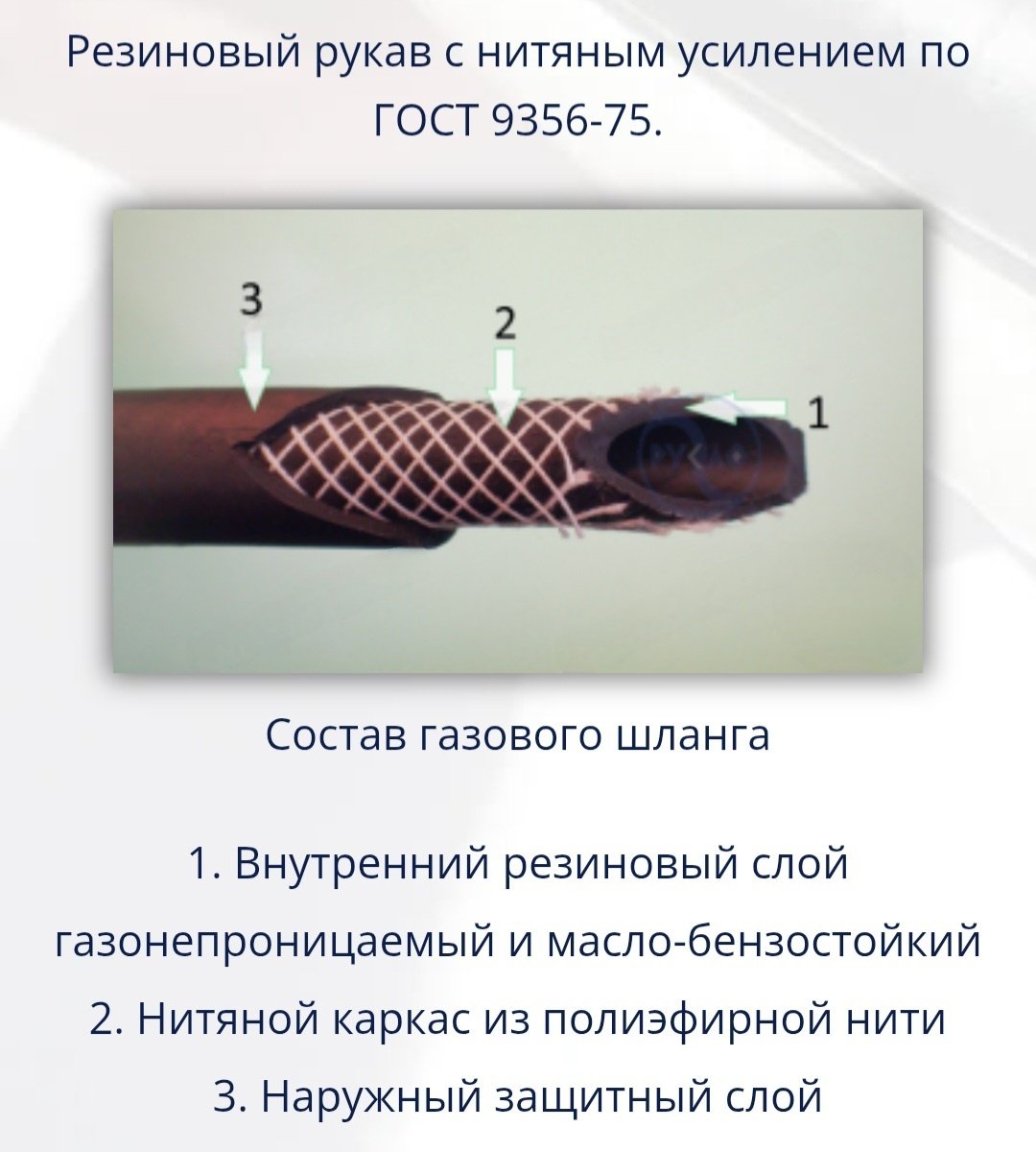 Шланг Газовый фирмы Русло 2 метра гайка-гайка желтый