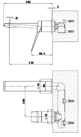 Смеситель ESKO Shanghai SHA28Gold, латунь, цвет золотой купить,123400