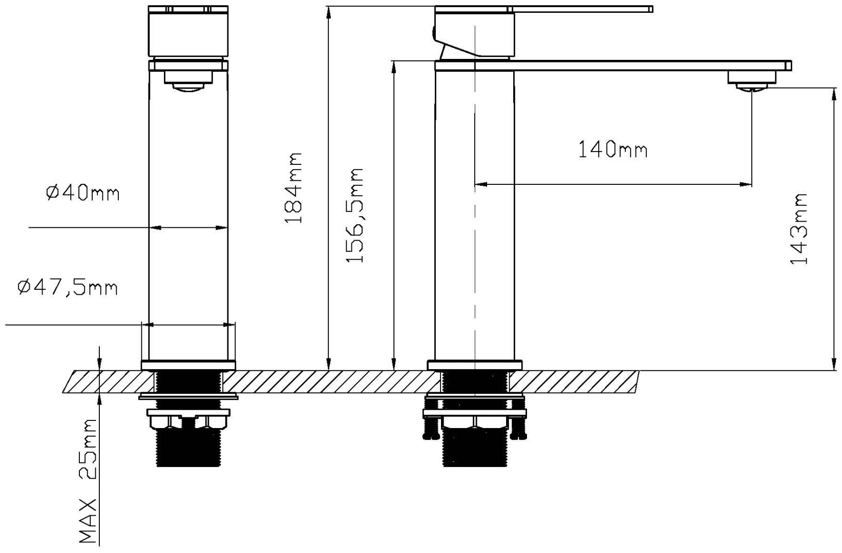 Смеситель Vincea VBF-4LN1BN, латунь, цвет брашированный никель