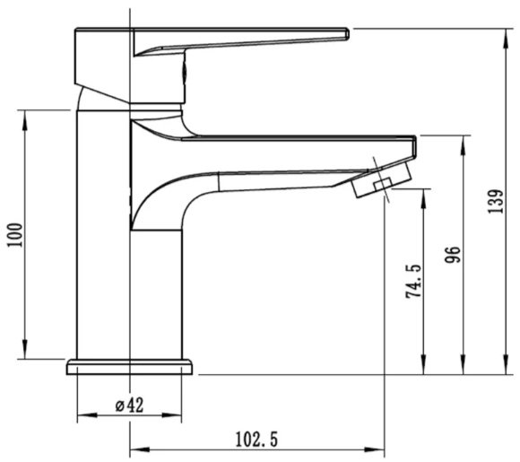 Смеситель ESKO Budapest Black BT26B, латунь, цвет черный купить,50900