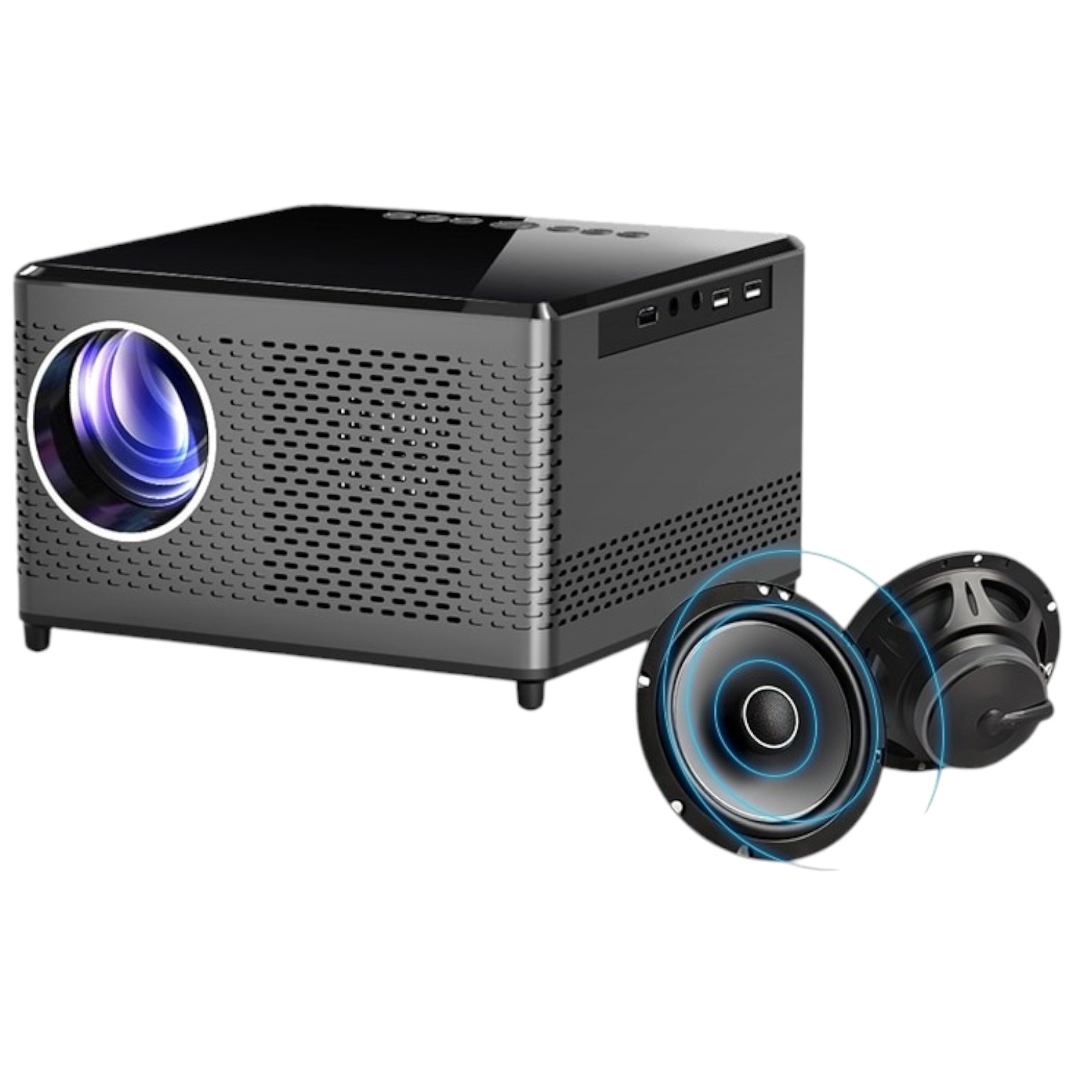 Проектор TouYinger T10W black купить,NaN