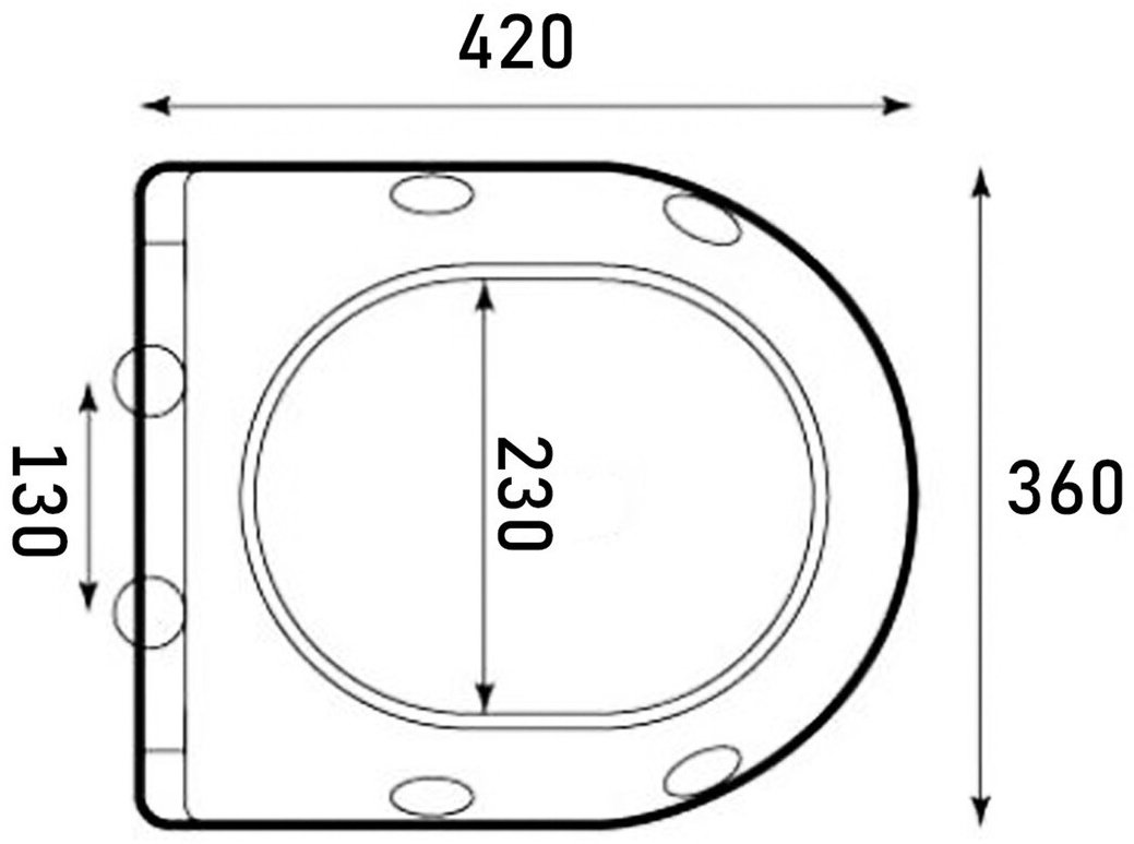 Крышка-сиденье Grossman GR-4455SQ-K41 420x360 мм