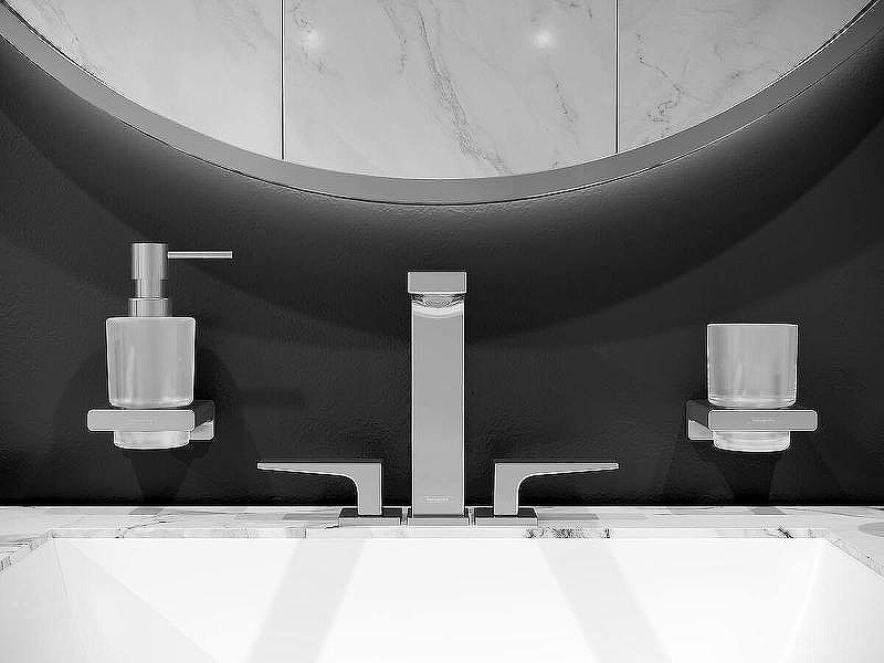 Hansgrohe стакан 41749000 1 шт, стекло, металл