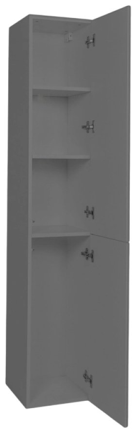 Шкаф-пенал навесной KABINKA.KZ VSOF300G-PENR, 30x30x160 см, графит купить,NaN