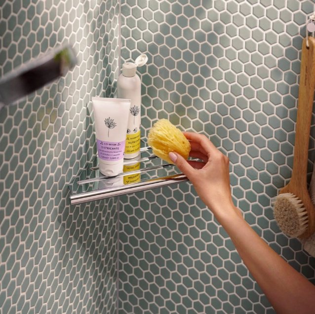 Hansgrohe полка 41761000 1 шт, латунь