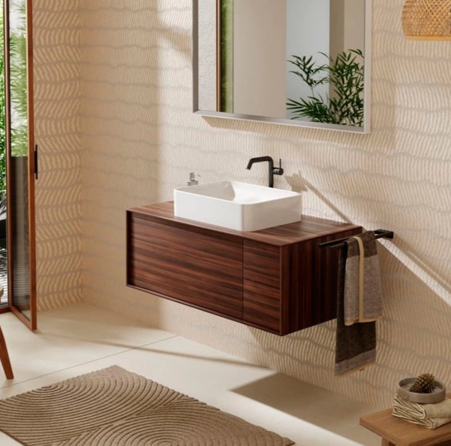 Раковина Hansgrohe Xuniva Q 60168450 накладная прямоугольная 55х40 см, фаянс купить,254900