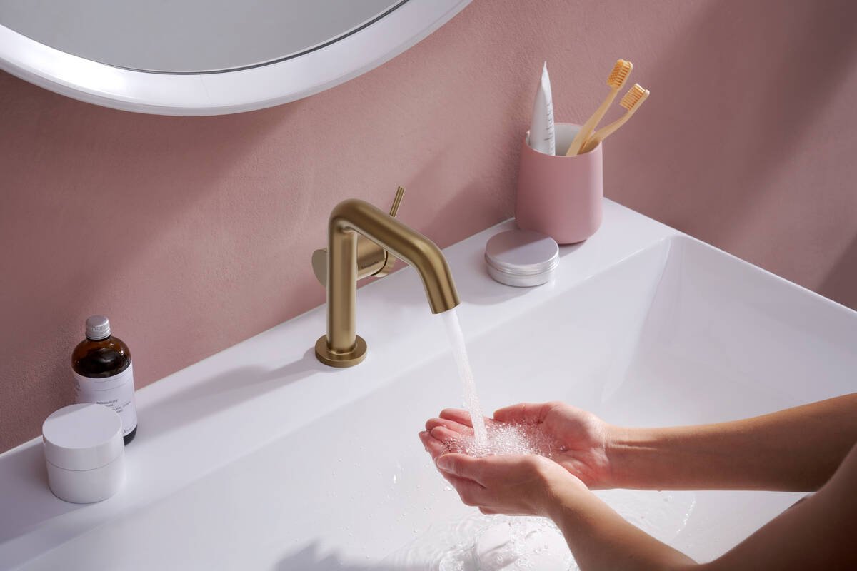 Смеситель для раковины (умывальника) Hansgrohe Tecturis S 73323140, однозахватный купить,NaN
