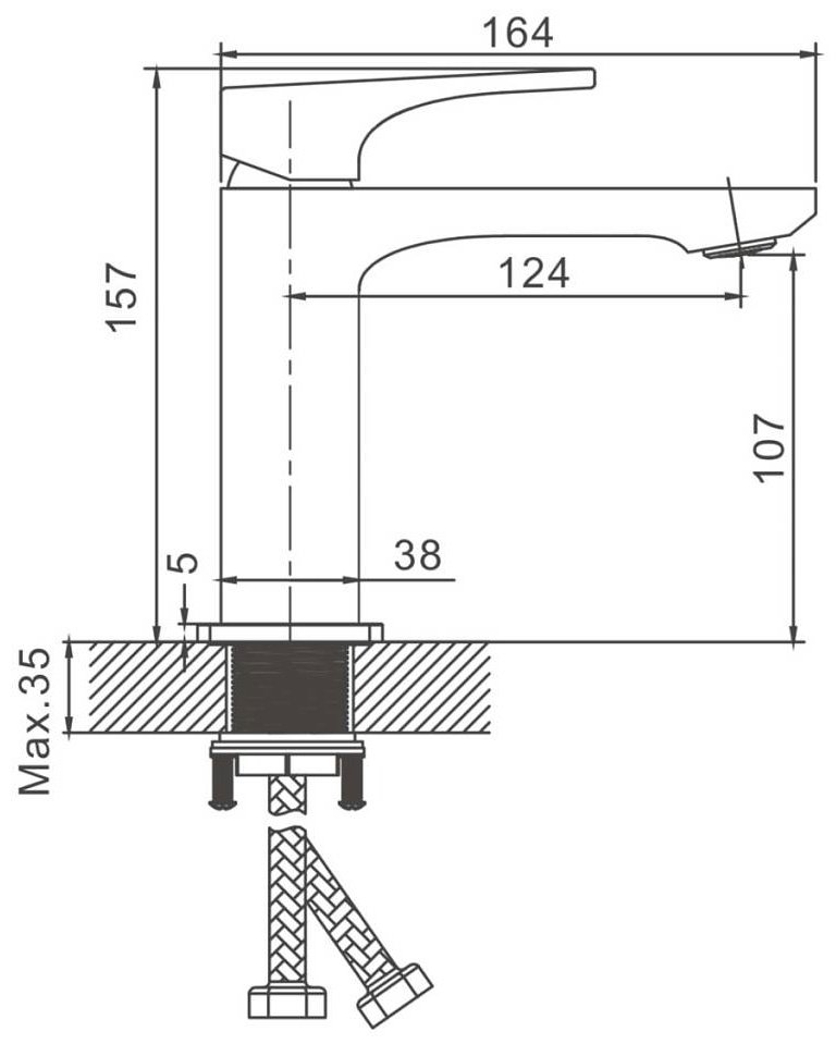 Смеситель Belz B10709 , латунь, цвет хром купить,32900