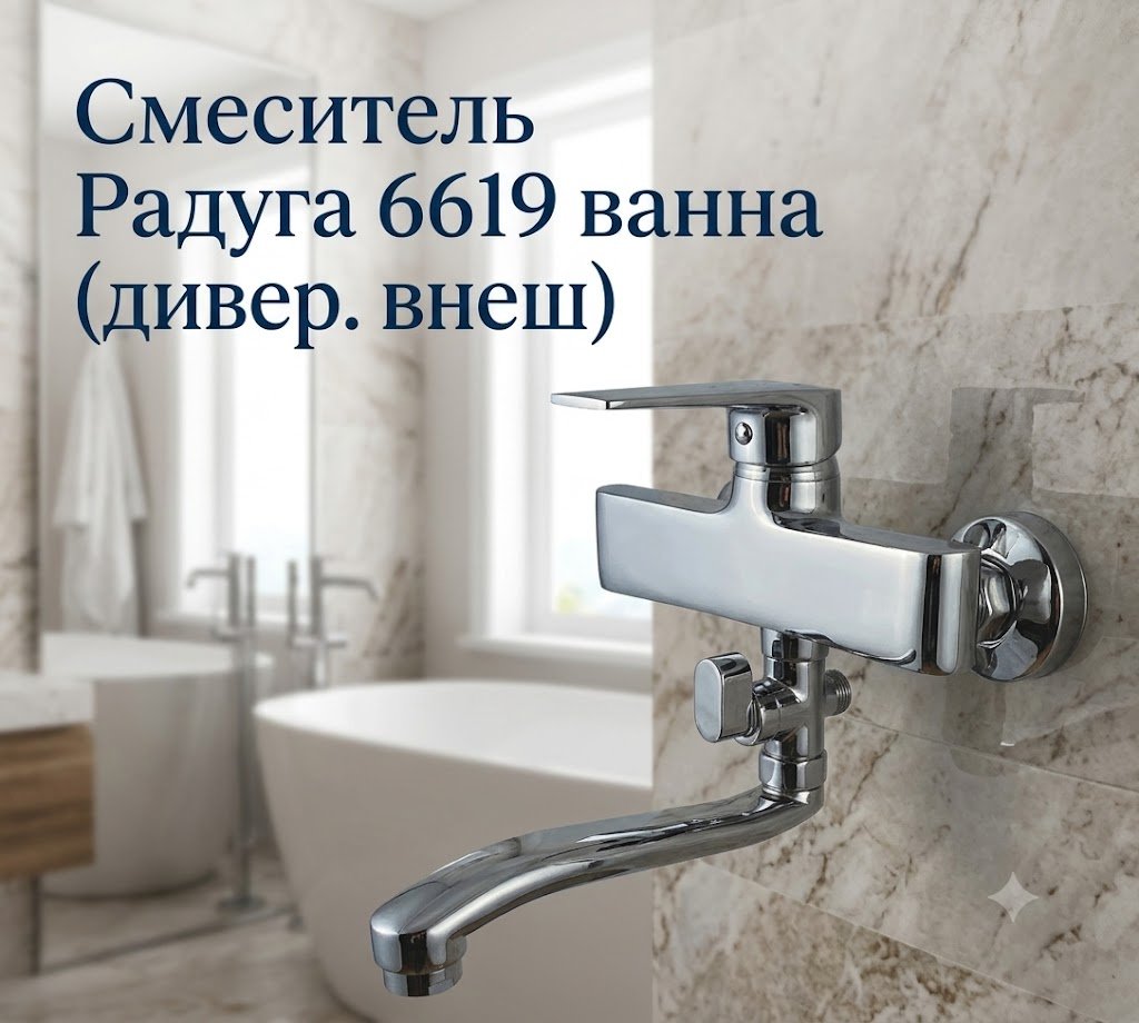 Смеситель 6619 , латунь, цвет хром купить,15500