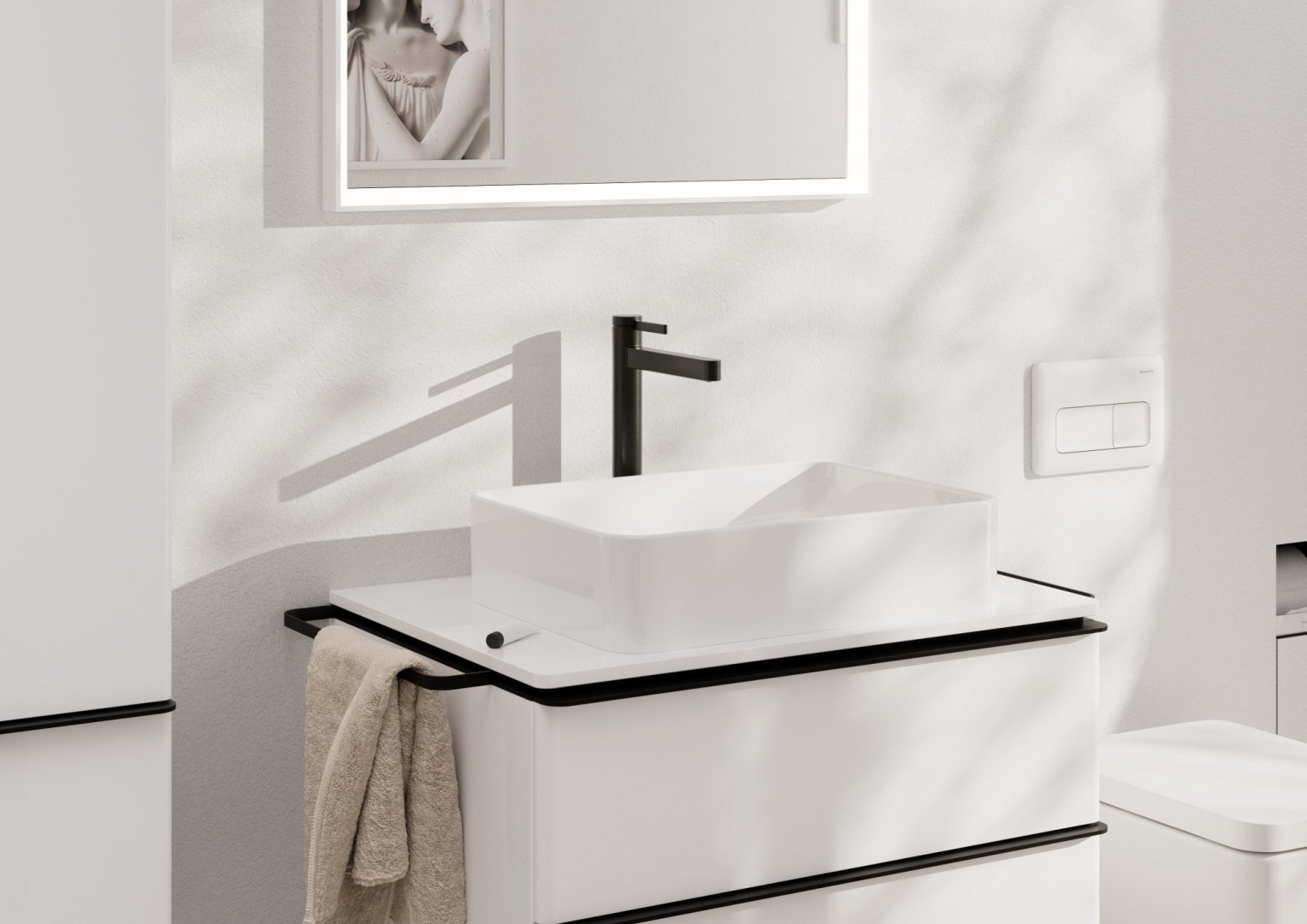 Смеситель Hansgrohe Finoris CoolStart 76072340, латунь, цвет черный - ForteMarket Смеситель Hansgrohe Finoris CoolStart 76072340, латунь, цвет черный купить,405800