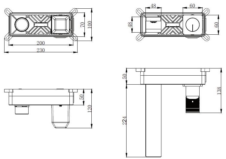 Смеситель Vincea VBFW-5DM01BG, латунь, цвет брашированное золото купить,178600