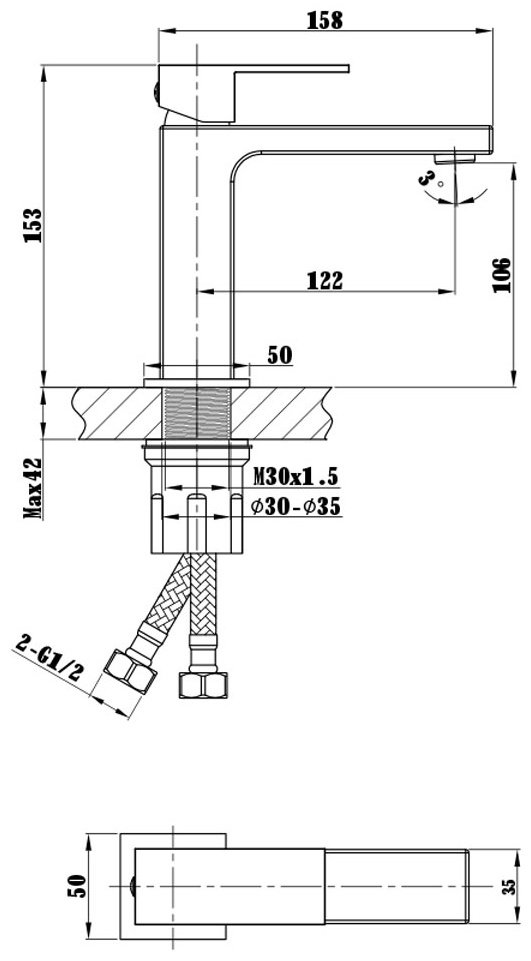 Смеситель Vincea Cube VBF-1C01GM, латунь, цвет стальной купить,119500