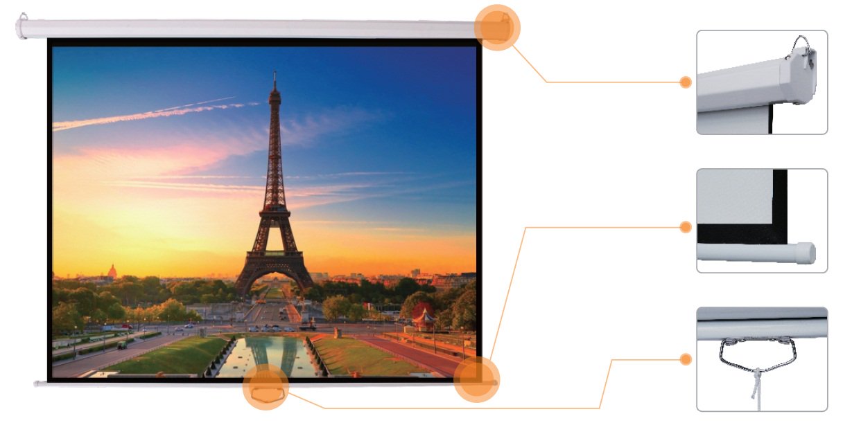 Экран настенный Mr.Pixel MSPSBB96V2 70"x70" 1,78x1,78 White