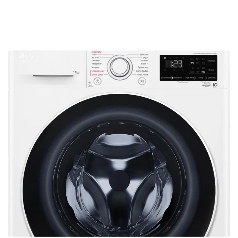 Стиральная машина LG F4V3ES6W белая купить,0