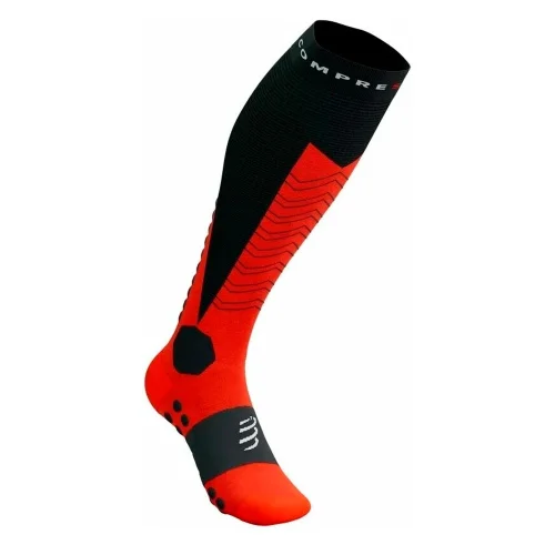 Носки Compressport Ski Mountaineering CFSU180-9007 черно-красные 45-47