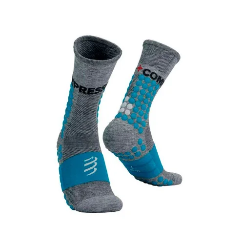 Носки Compressport Ultra Trail XU00008B-1016 серо-голубые 45-47