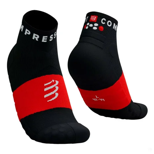 Носки Compressport Ultra trail low SLCU442-9027 черно-красные 35-38