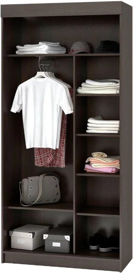 Шкаф-купе Den store Белфорд, 100x210х42 см, коричневый, бежевый купить,NaN