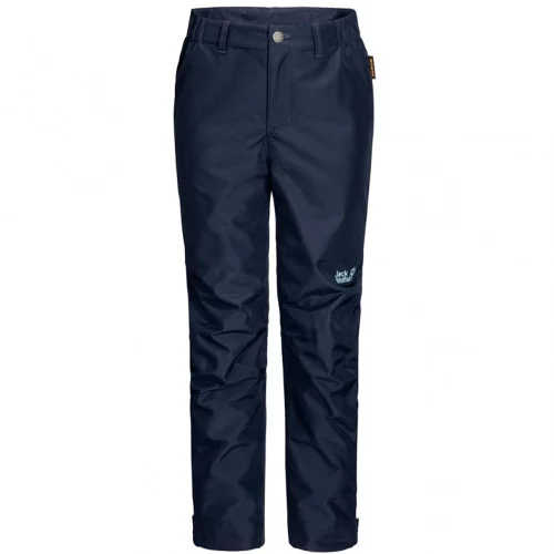 Брюки детские Jack Wolfskin Snowy days темно-синие 164 купить,NaN
