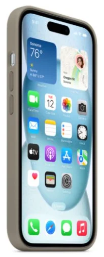 Чехол Apple для iPhone 15 Plus Silicone Case with MagSafe A3124 MT133ZM/A Clay