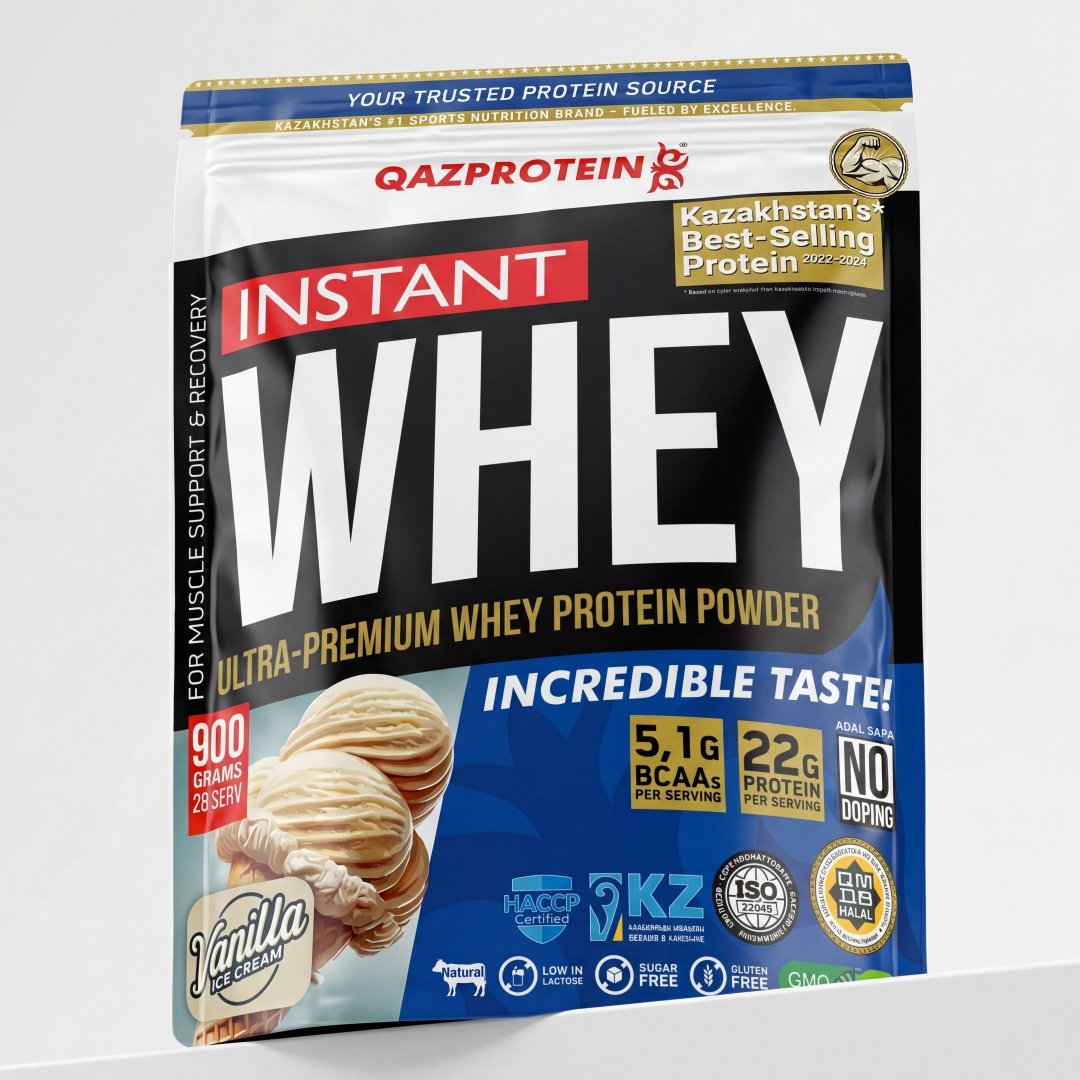 Qazprotein Instant Whey ваниль 900 г