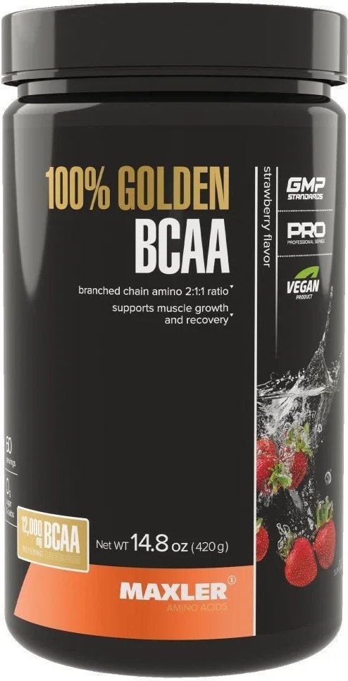 Maxler 100% Golden BCAA Клубника 420 г
